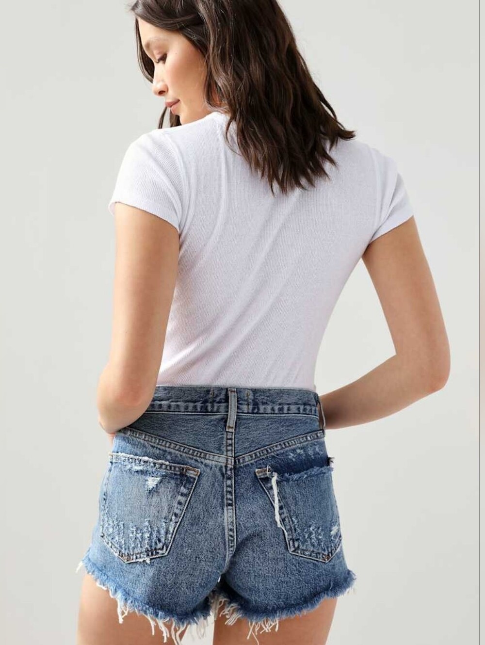 aritzia x Agolde parker rocksteady denim short